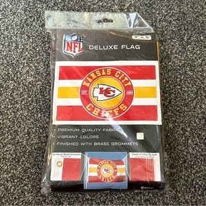 KANSAS CITY CHIEFS OFFICIAL NFL 3 X 5 COLOR RUSH DELUXE FLAG W/ BRASS GROMMETS ✅